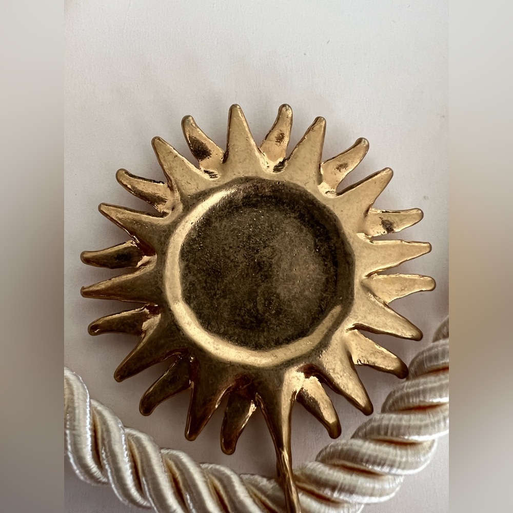 Zara Gold Sunburst Pendant Necklace - Picture 5 of 7